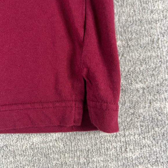 Vintage Bugle Boy Burgundy Mockneck Pocket Tee - Picture 2 of 7